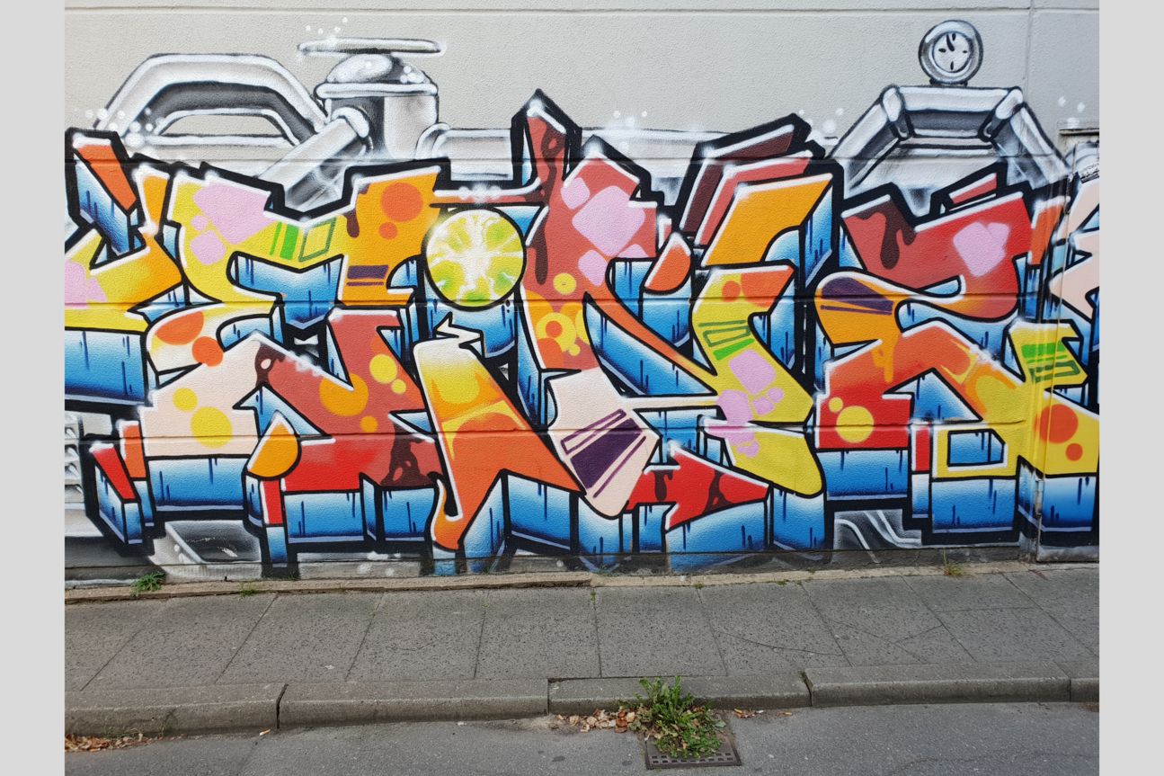 Kameravergleich, iPhone Xs, iPhone X, Galaxy S9 Plus, Pixel 2 Grafitti