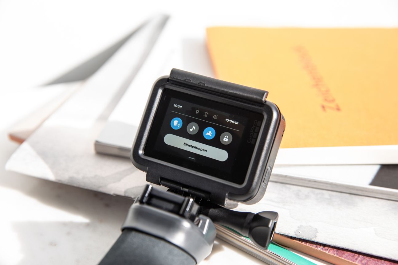 GoPro Hero Black 7 Display einer Actionkamera