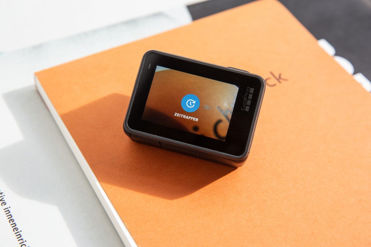 GoPro Hero Black 7 Display einer Actionkamera