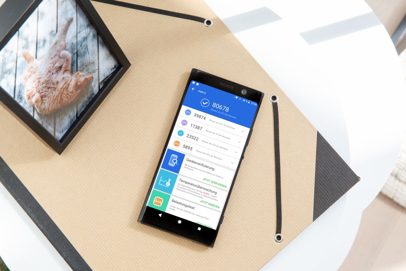 Sony Xperia XA2 Plus Sony Xperia XA2 Plus Ansicht von oben