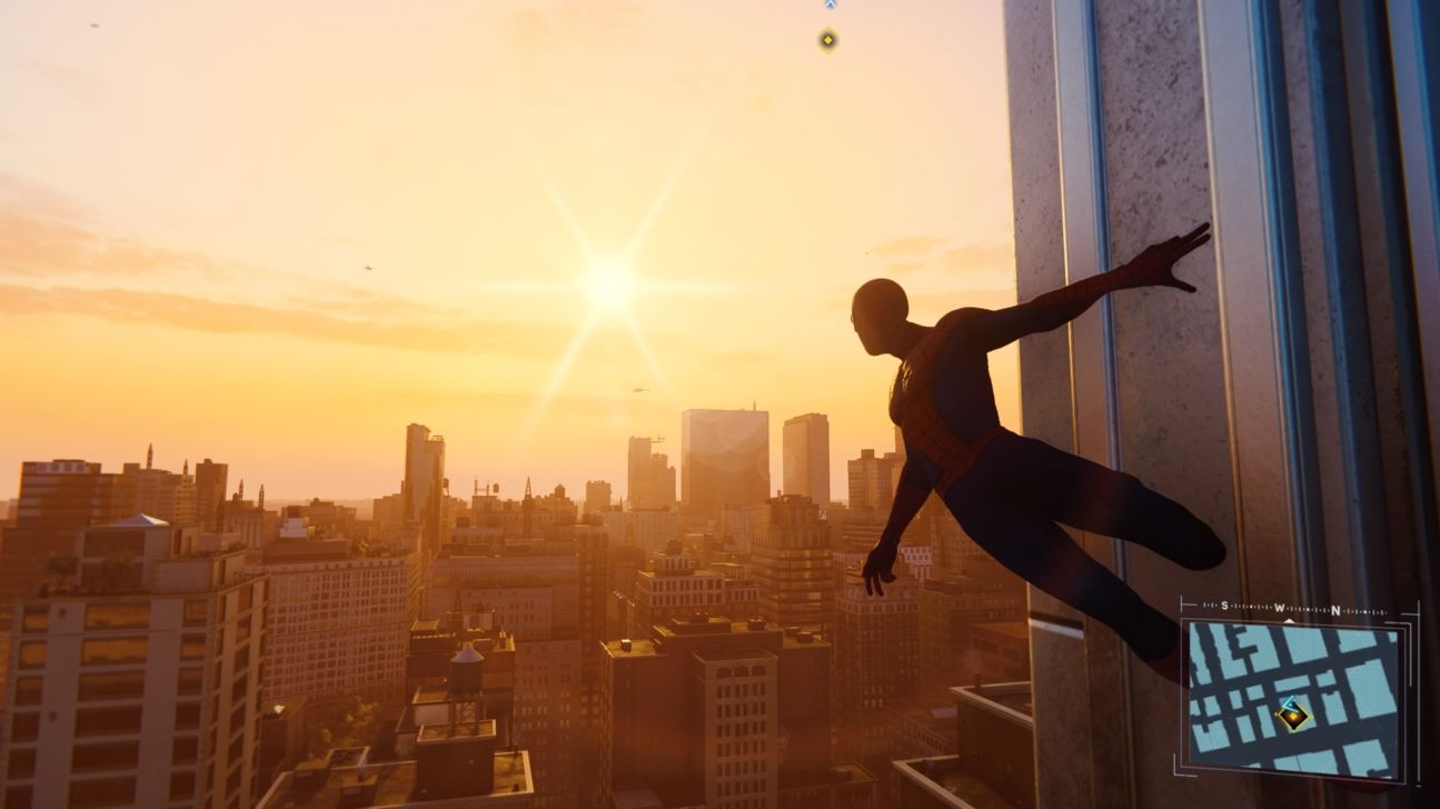 Spider-Man an Hochauswand