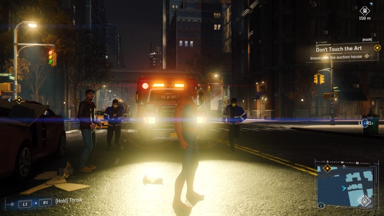 Spider-Man und Krankenwagen