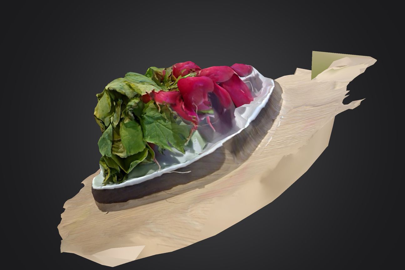 Sony Xperia XZ3 Radieschen als 3D-Scan mit der App 3D Creator von Sony
