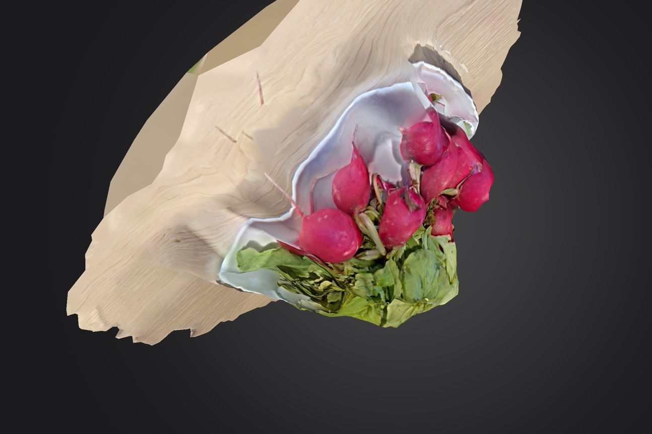 Sony Xperia XZ3 Radieschen als 3D-Scan mit der App 3D Creator von Sony