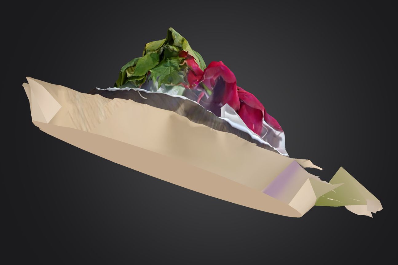 Sony Xperia XZ3 Radieschen als 3D-Scan mit der App 3D Creator von Sony