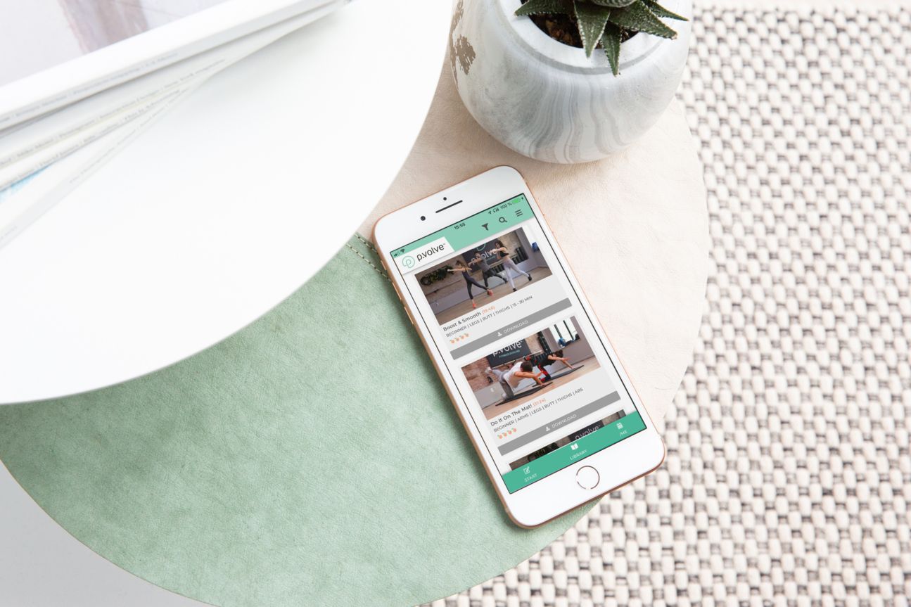 p.volve Fitness-App Screenshot der P.volve-App