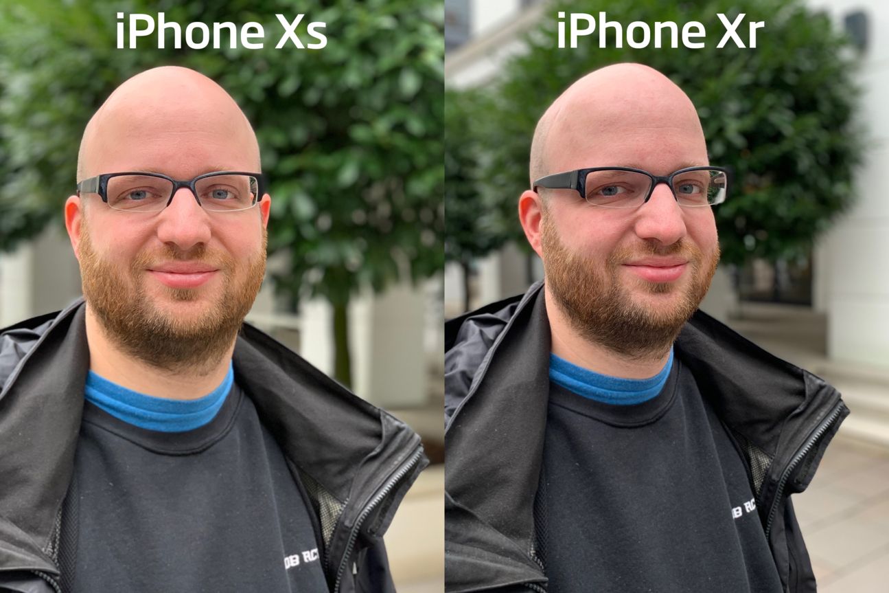 Vergleich iPhone Xs und Xr Selfie von Curved-Redakteur Jan