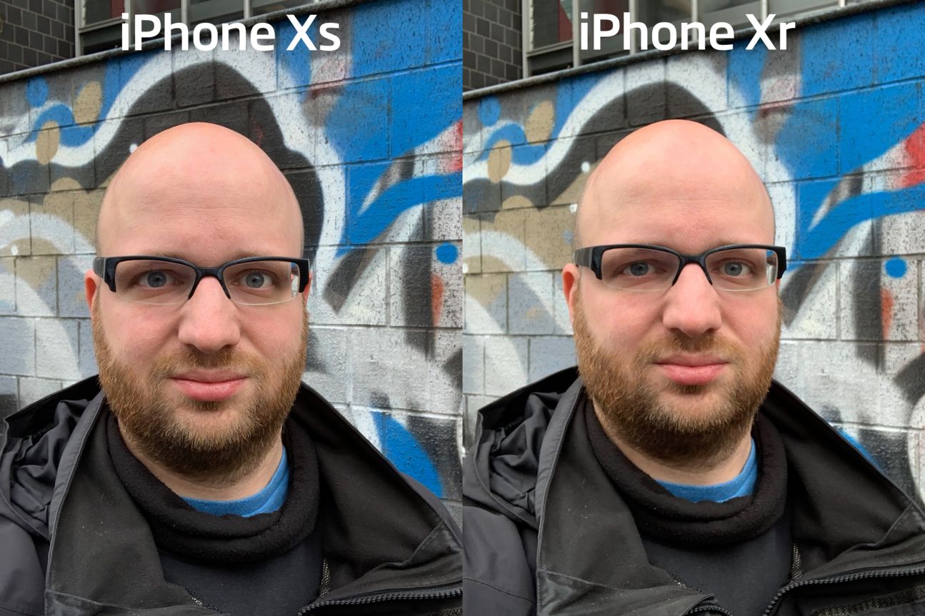 Vergleich iPhone Xs und Xr Selfie von Curved-Redakteur Jan