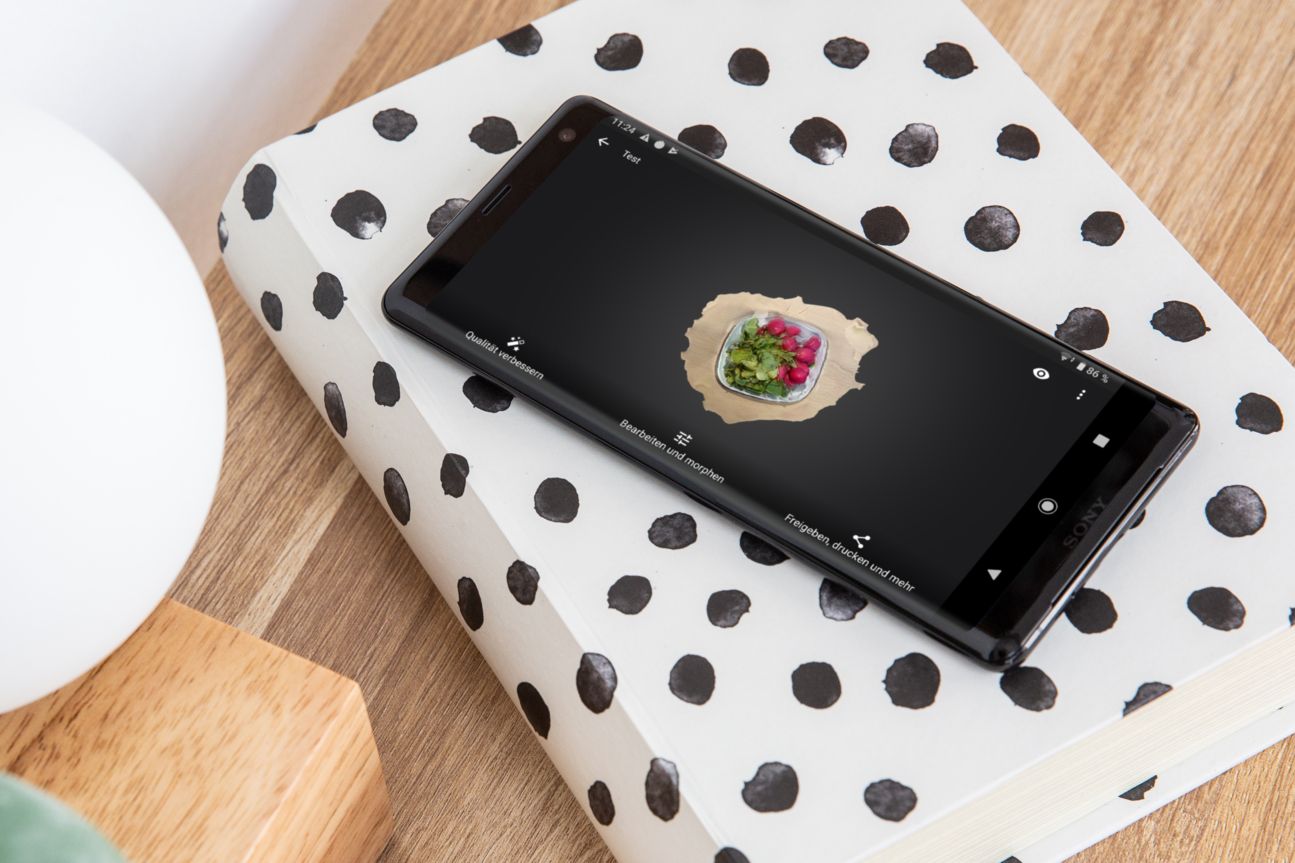 Sony Xperia XZ3 Smartphone Sony Xperia XZ3 mit der Anwendung 3D Creator