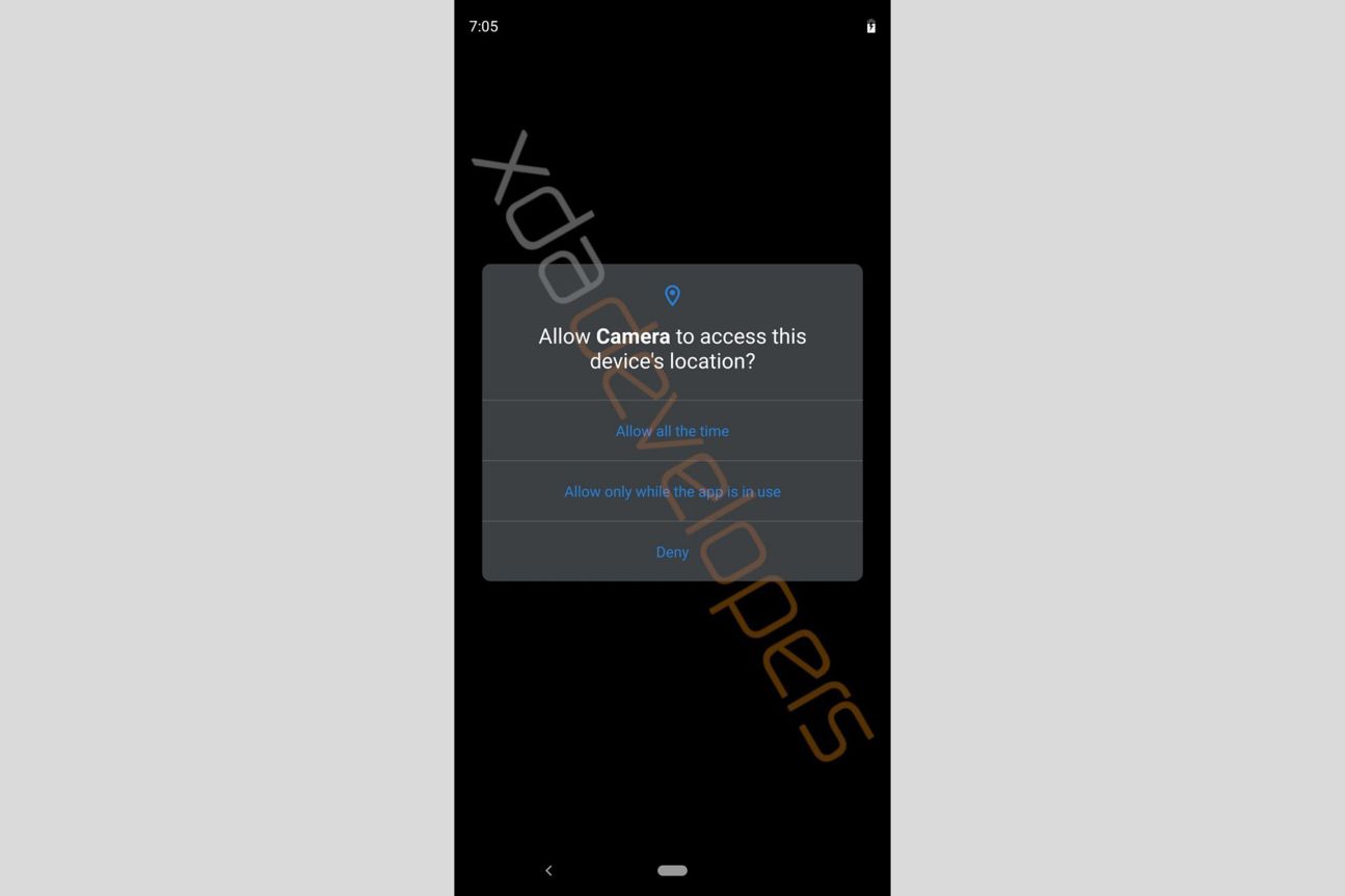 Android Q Screenshot aus Android Q