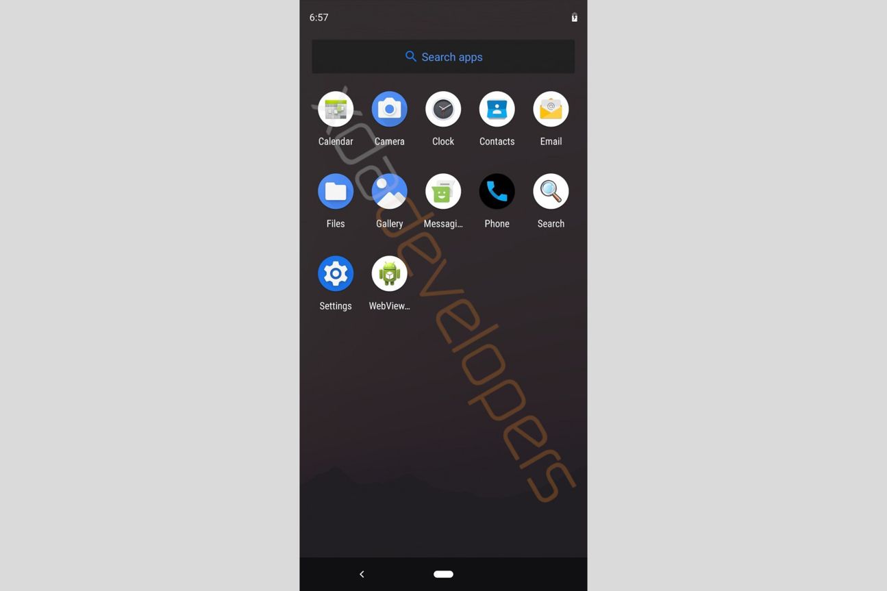 Android Q Screenshot aus Android Q
