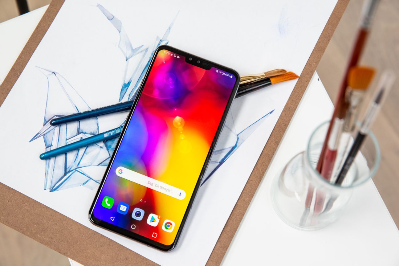 LG V40 Smartphone Vorderseite