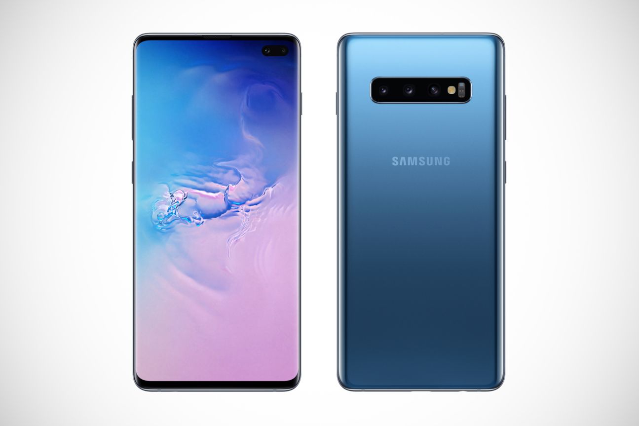 Galaxy S10 Plus in Blau.