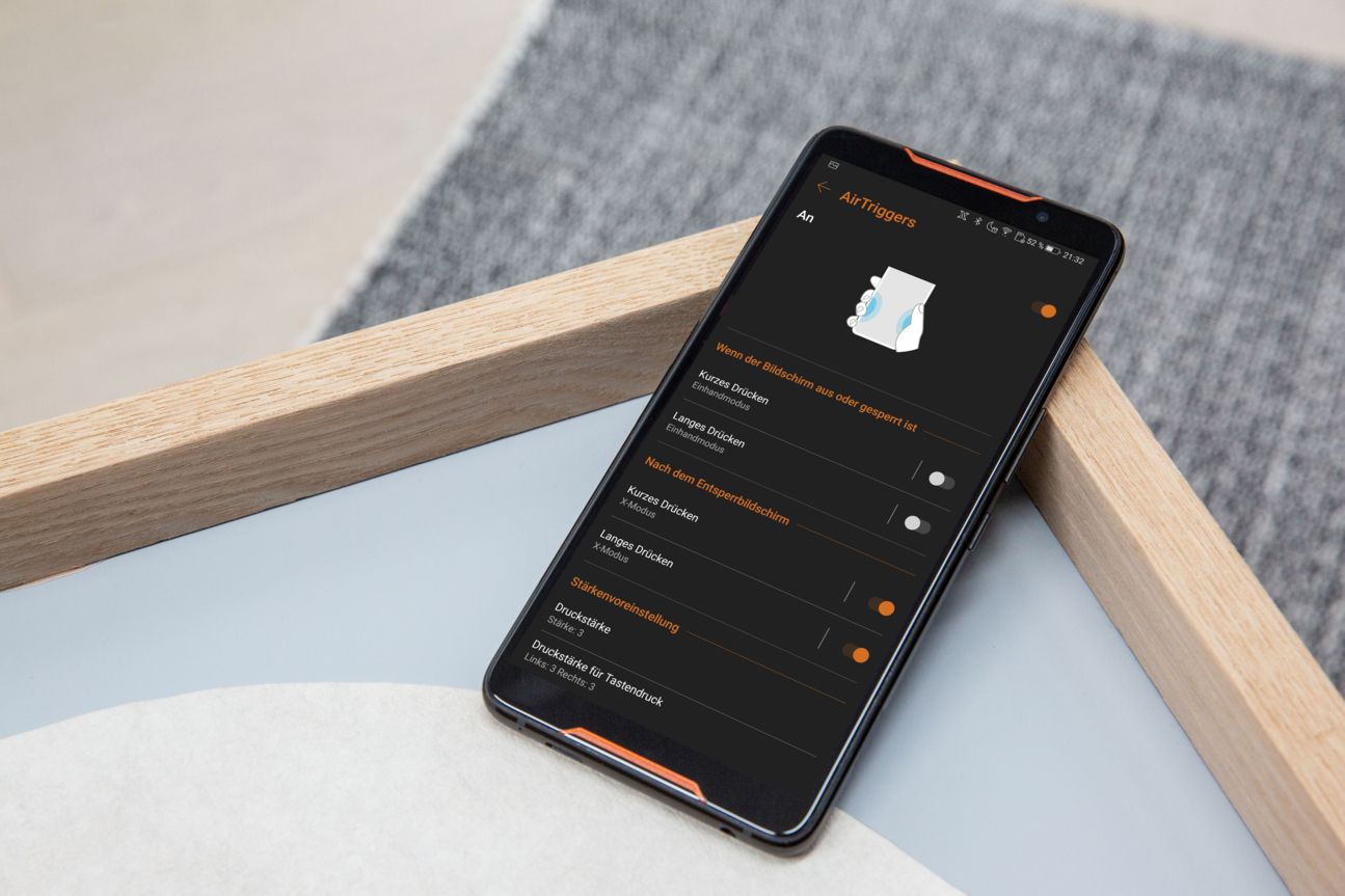 Asus ROG Phone: Screenshots AirTriggers