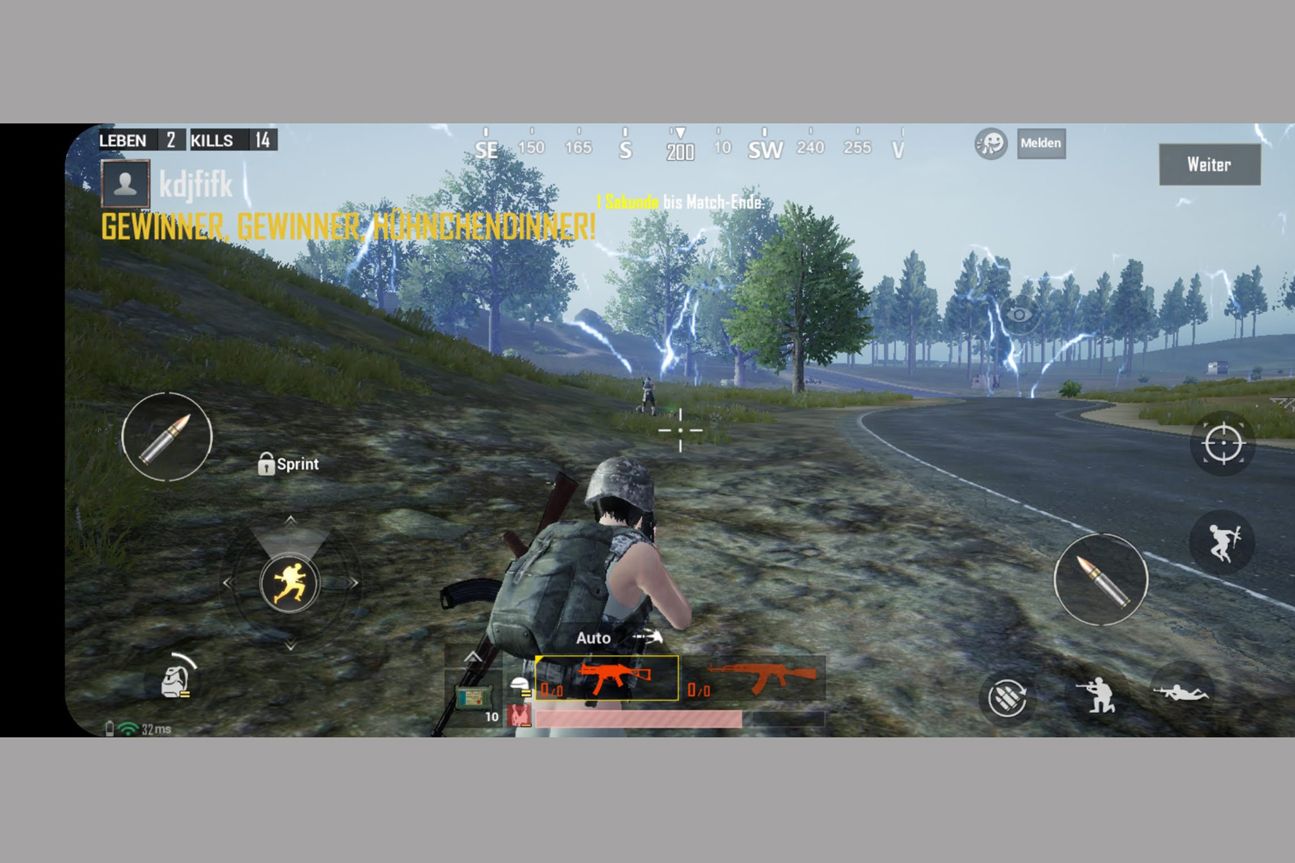 Samsung Galaxy S10e Screenshot PUBG Mobile Screenshot von PUBG Mobile
