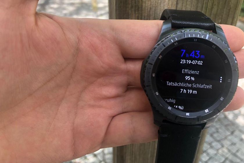 Samsung Gear S3 frontier im Test: Ich kann auch den Schlaf tracken lassen.