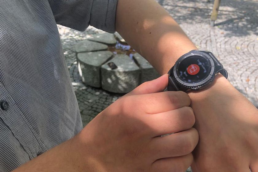 Samsung Gear S3 frontier findet mein Smartphone