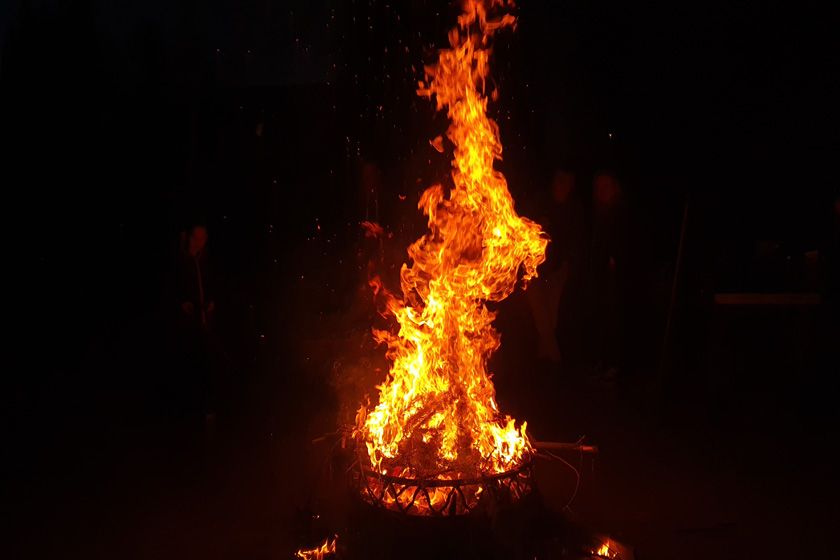 Galaxy S10 Feuertonne Feuertonne Foto Galaxy S10