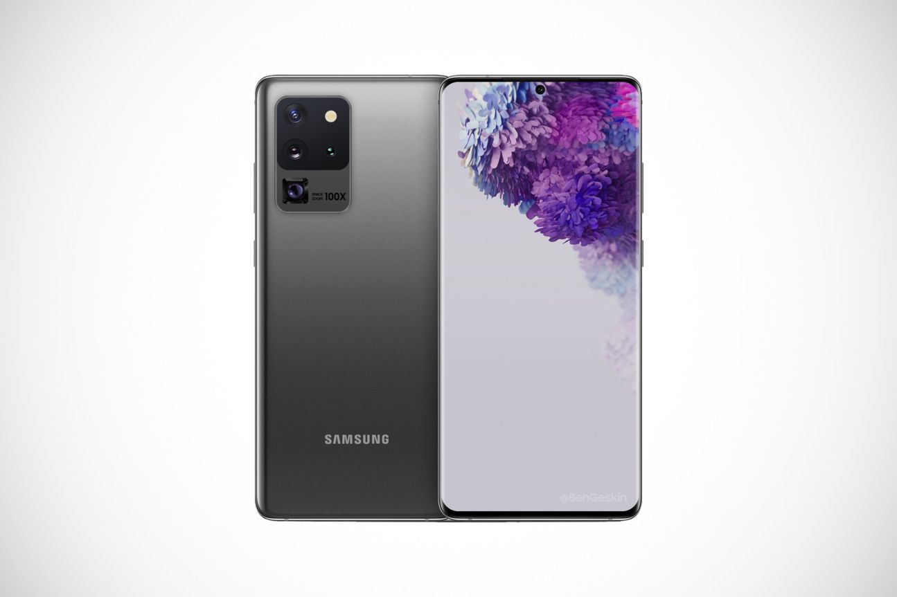 Render des Galaxy S20 Ultra Render des Galaxy S20 Ultra