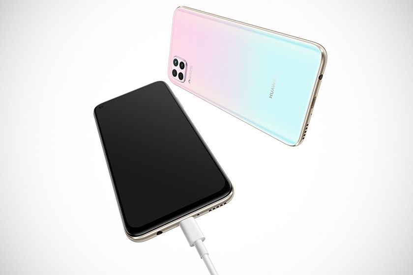 Nur kabelgebundenes Laden: Wireless Charging ist mit dem P40 Lite nicht möglich