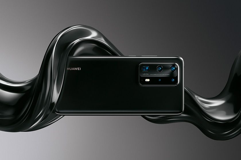 Das Huawei P40 Pro+ in Schwarz Das Huawei P40 Pro+ in Schwarz