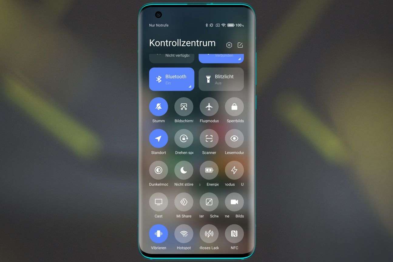 Mi 10 Control Center 2 Xiaomi Mi 10 Screenshot