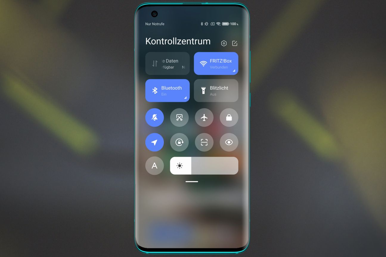 Mi 10 Control Center Xiaomi Mi 10 Screenshot