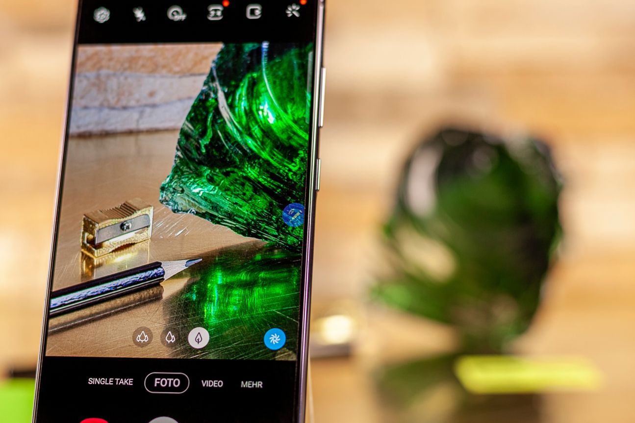 Detailansicht des Vorschaubildes in der Kamera-App des Samsung Galaxy Note 20