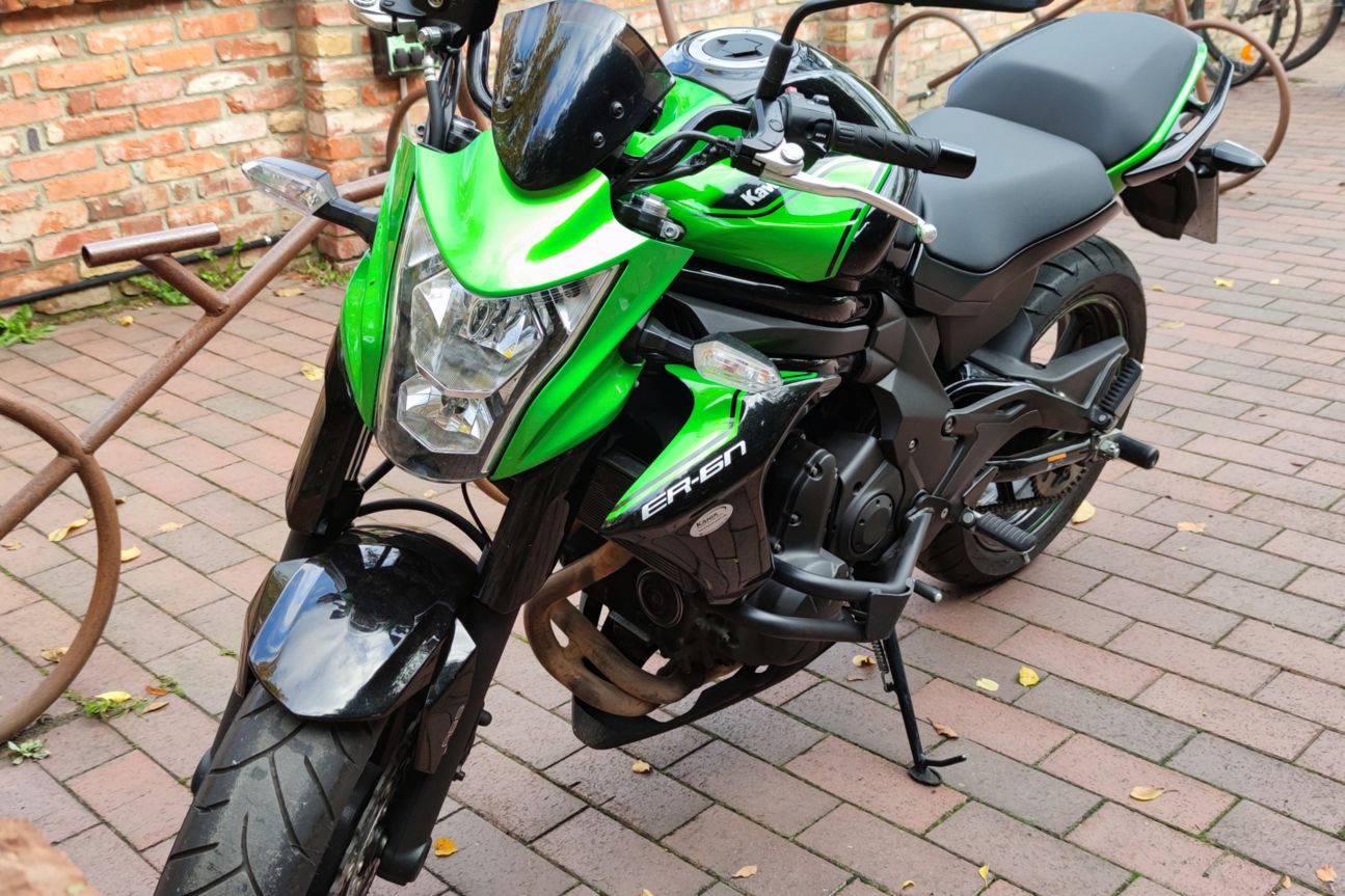 Xiaomi Mi 10T Pro 5G Bike1 Testfoto des Xiaomi Mi 10T Pro 5G von einem Motorrad