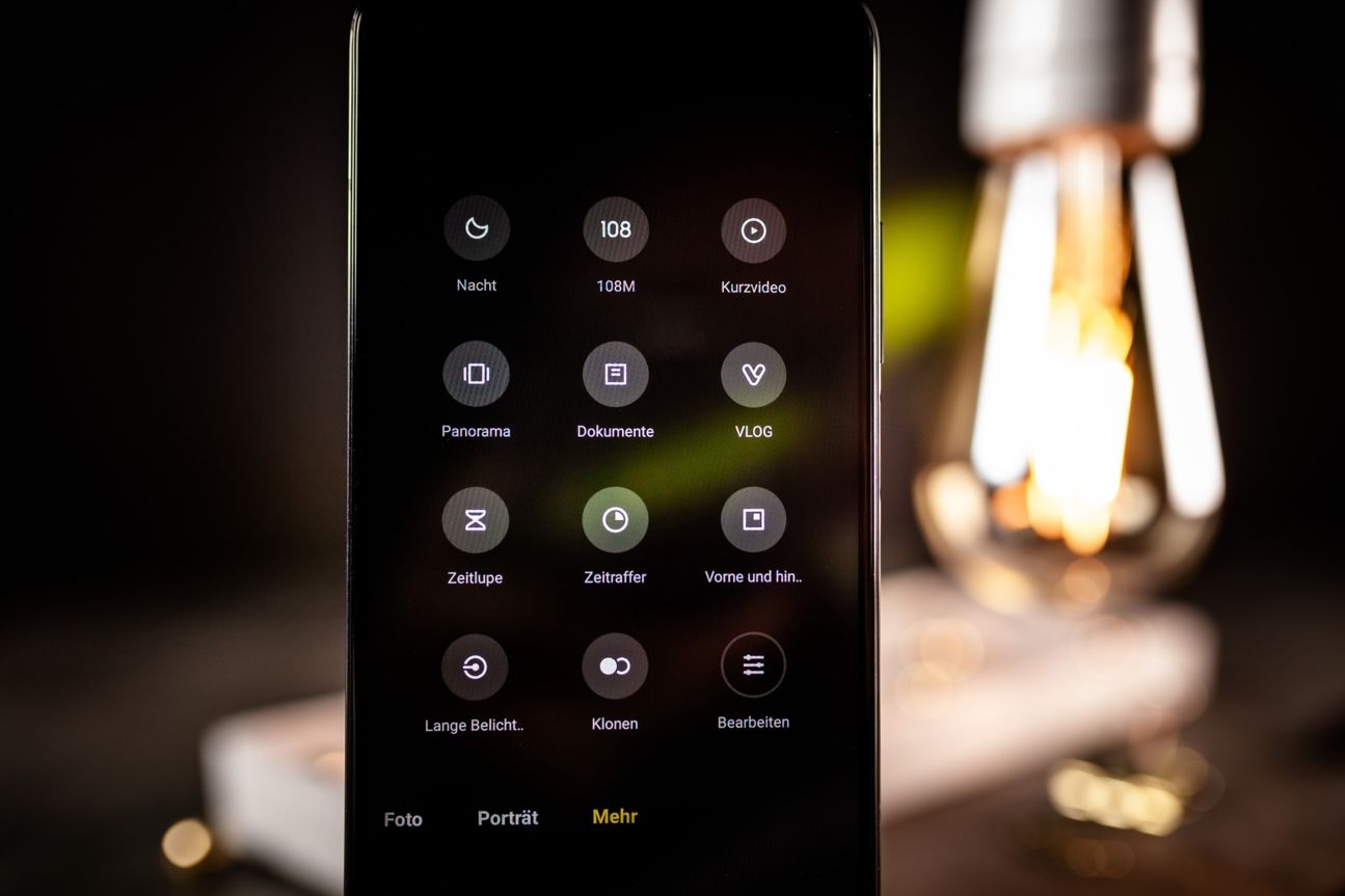 Xiaomi Mi 10T Pro 5G CURVED Fotos 011 Kamera-Auswahlmenü des Xiaomi Mi 10T Pro