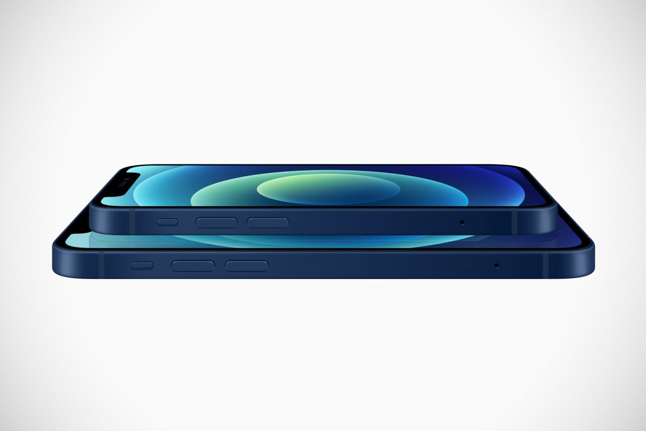 iPhone 12 mini und iPhone 12 im Größenvergleich