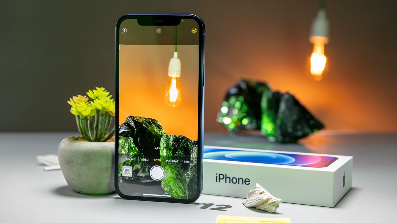 Die gewählte digitale Zoom-Stufe seht ihr über dem Auslöser (hier: 4,2x)