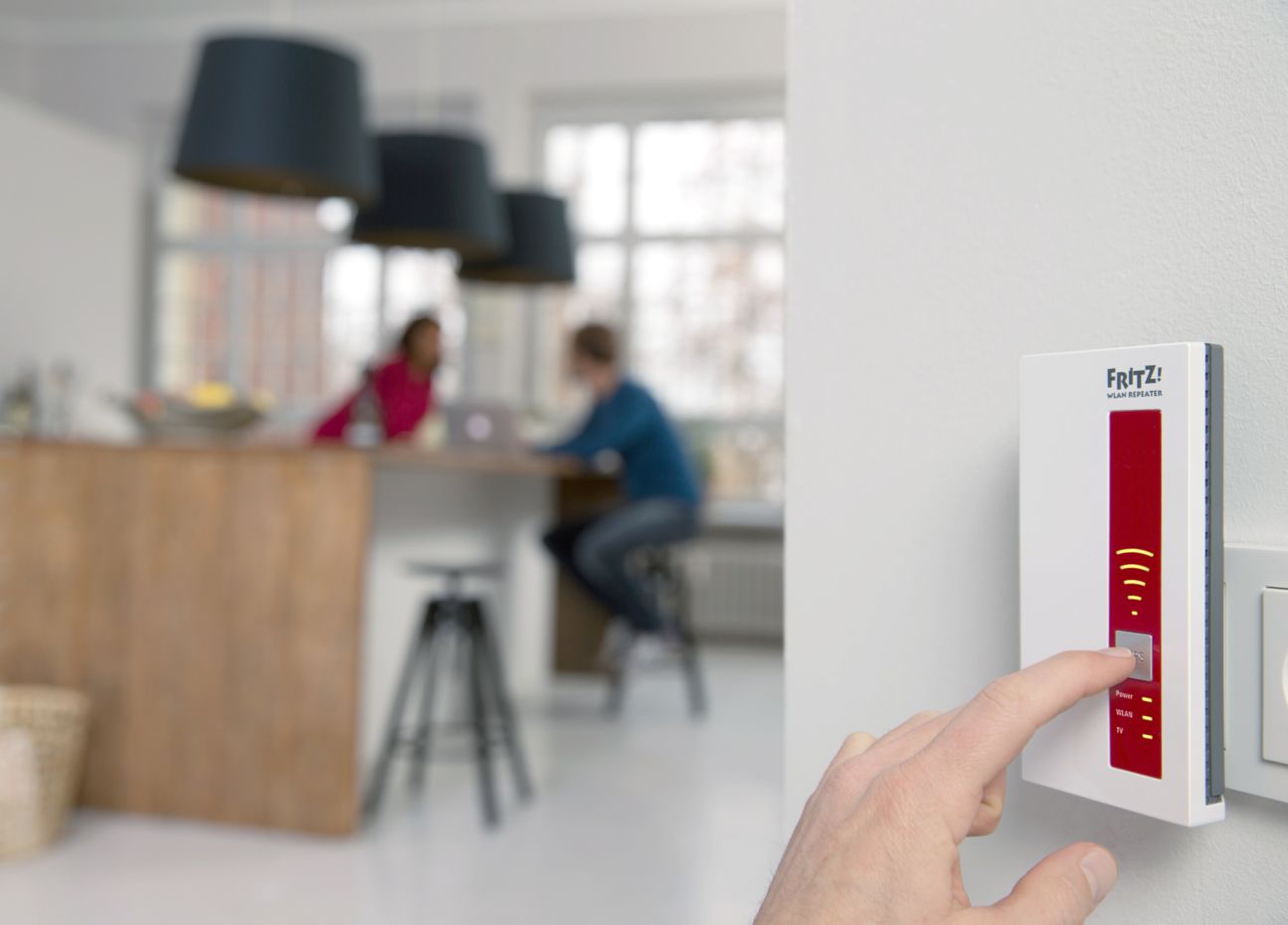 Die Einrichtung eines Repeaters funktioniert über die WPS-Taste am einfachsten