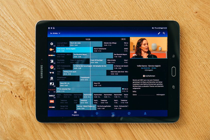 o2 TV EPG Tablet