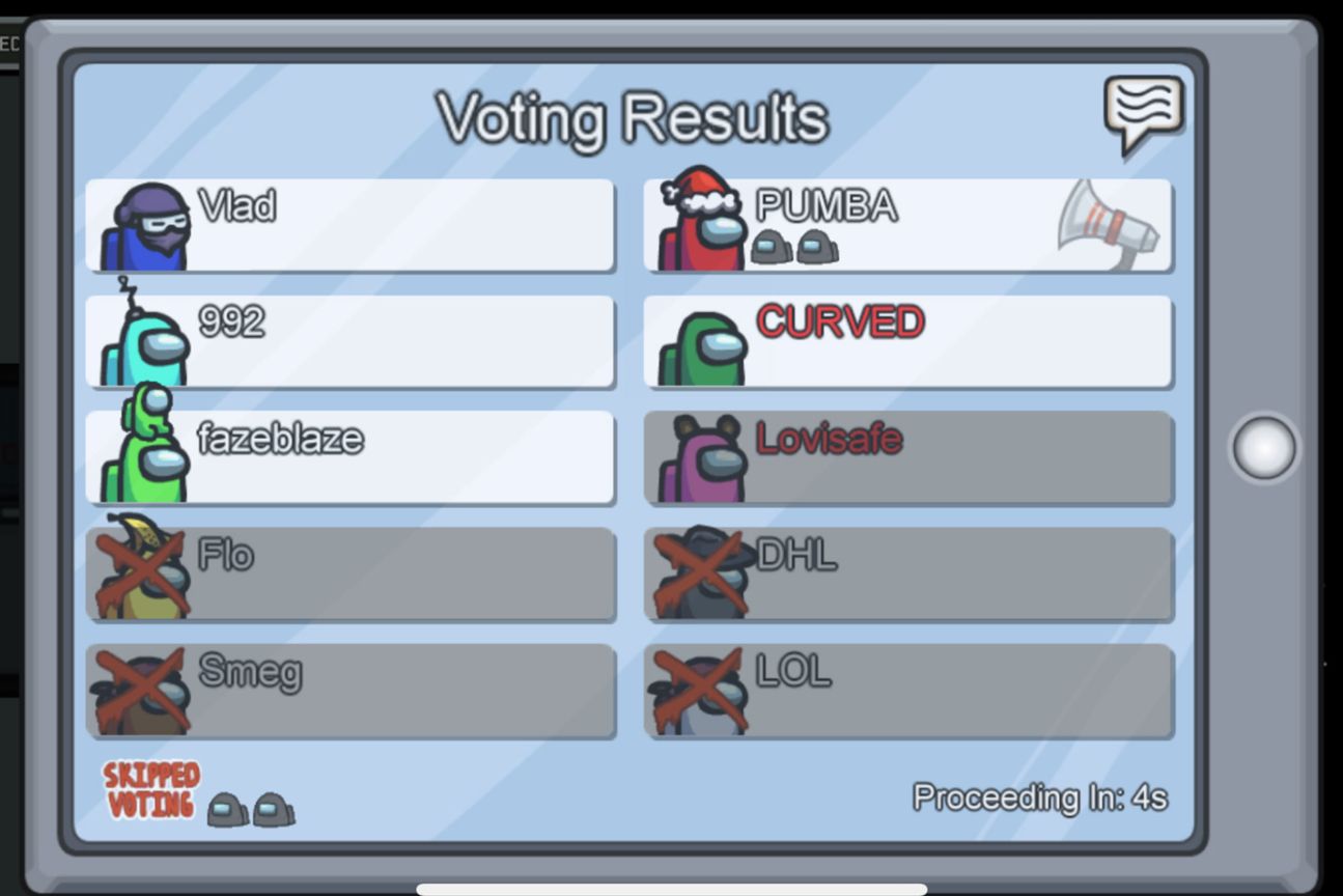 Während der Partie wird immer wieder gewählt.