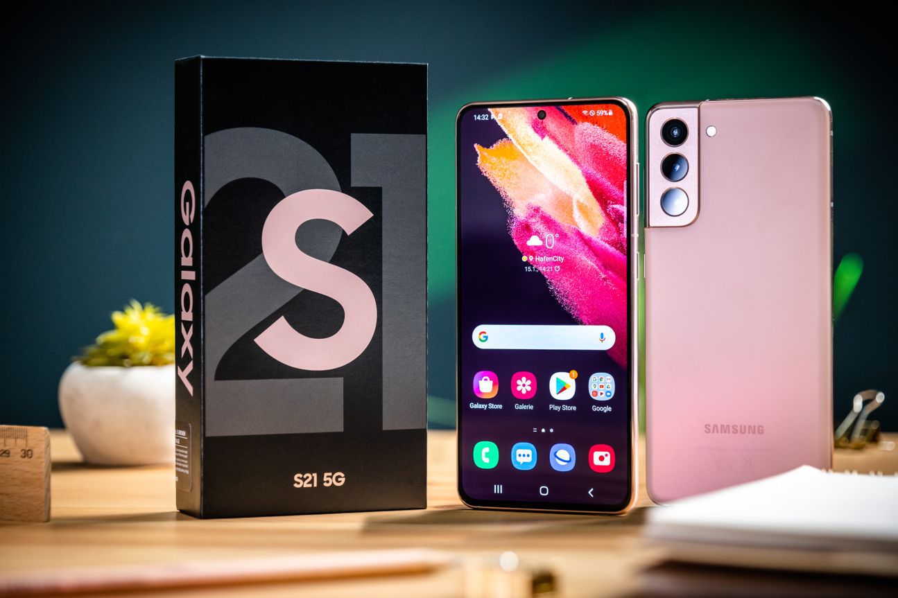Galaxy S21 Front Back Samsung Galaxy S21 mit Box