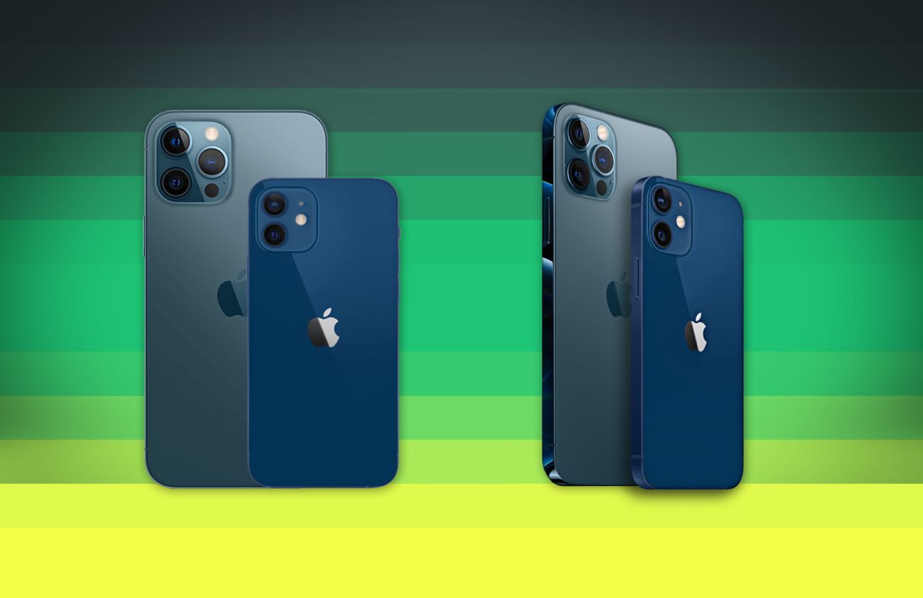 iPhone12 mini iPhone12 pro max Größe Split Das iPhone 12 Pro Max ist deutlich größer als das iPhone 12 mini