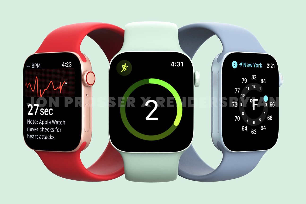 Apple Watch Design Silber Rot Grün Blau Apple Watch Design Silber Rot Grün Blau