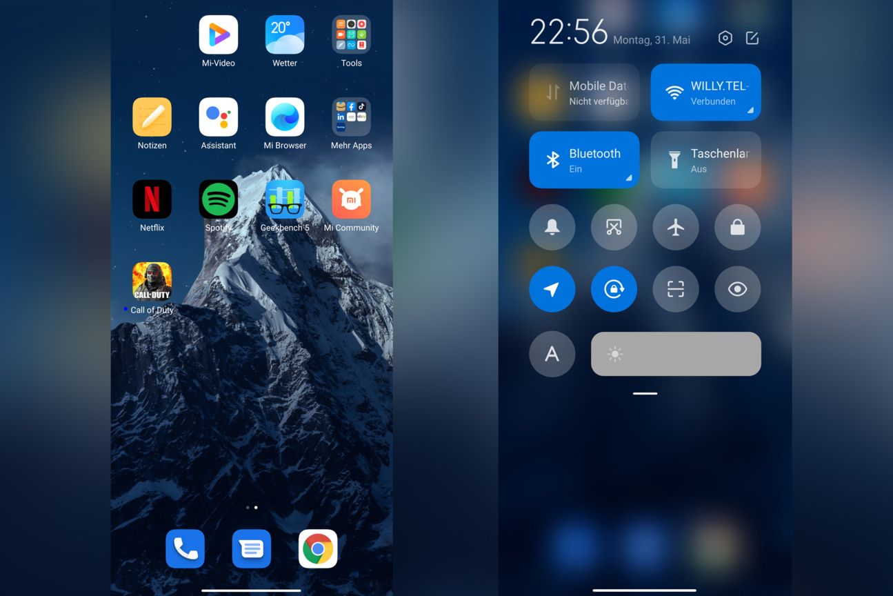 Xiaomi-Mi-11-MIUI-12-5-Kontrollzentrum Xiaomi-Mi-11-MIUI-12-5-Kontrollzentrum