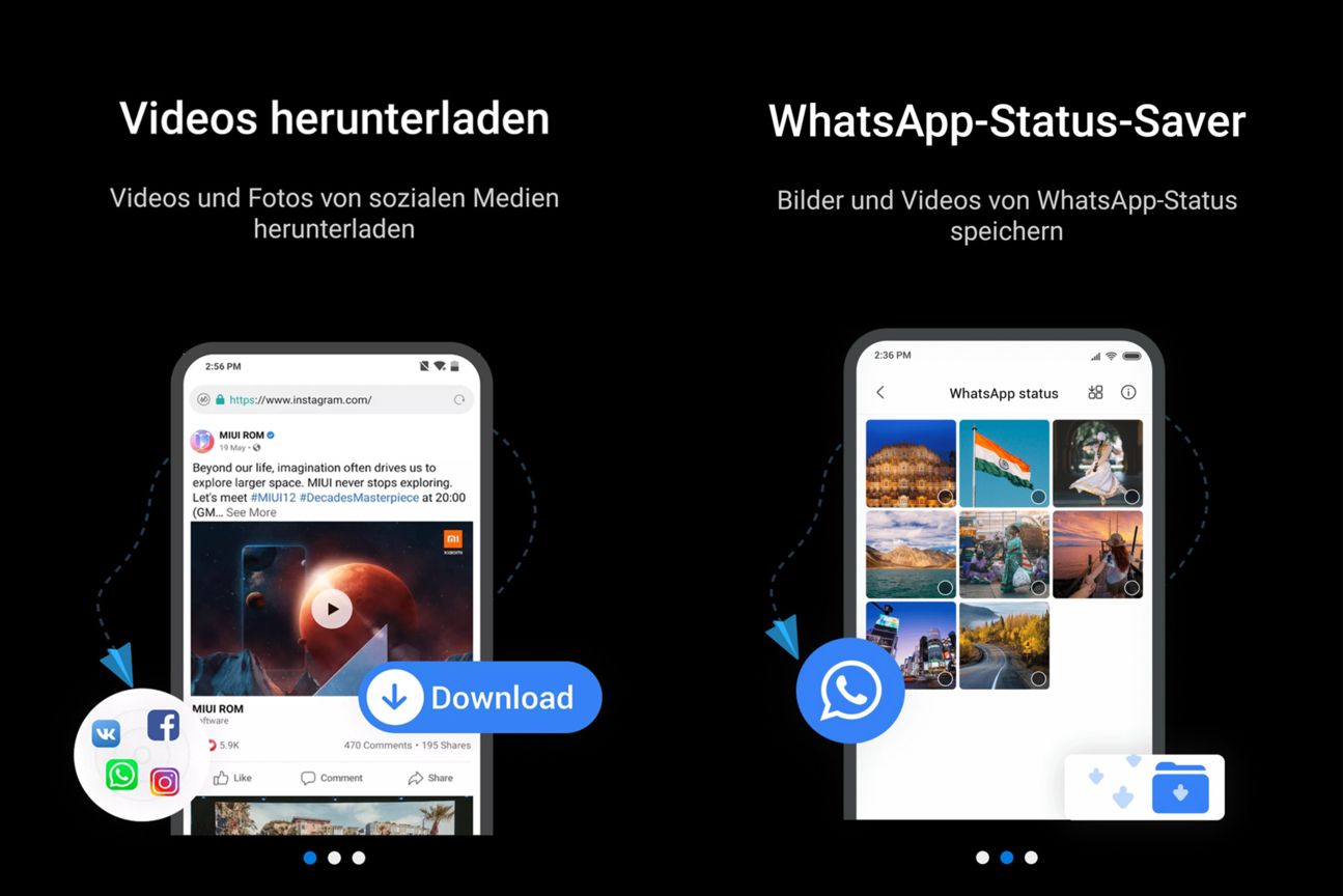 Mi Browser auf dem Xiaomi Mi 11 Ultra Mi Browser auf dem Xiaomi Mi 11 Ultra