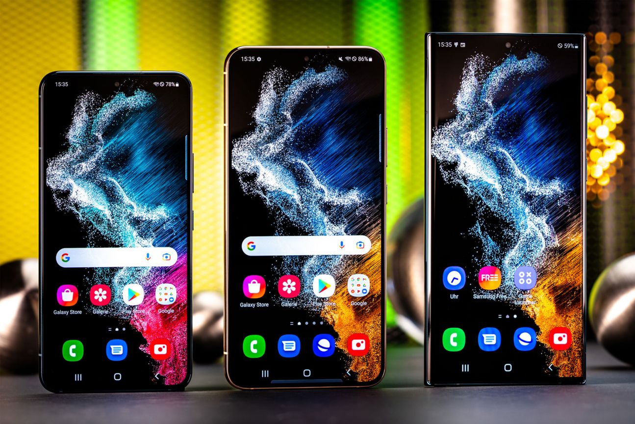 Galaxy S22, S22+ und S22 Ultra im Vergleich Galaxy S22, S22+ und S22 Ultra im Vergleich