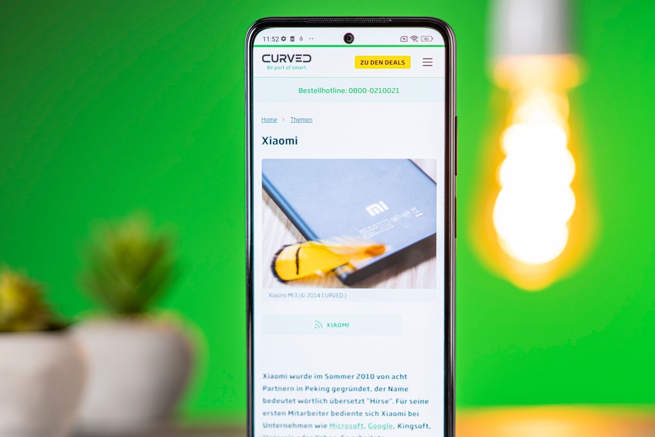 Xiaomi Redmi Note 11 Test Display Vertikal Xiaomi Redmi Note 11 mit Xiaomi-Artikel
