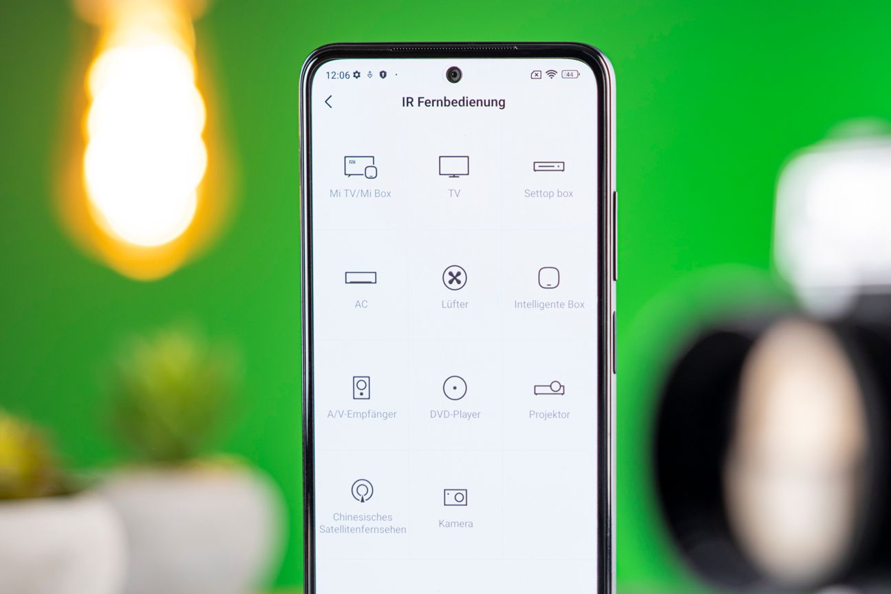 IR-Fernbedienung auf dem Xiaomi Redmi Note 11