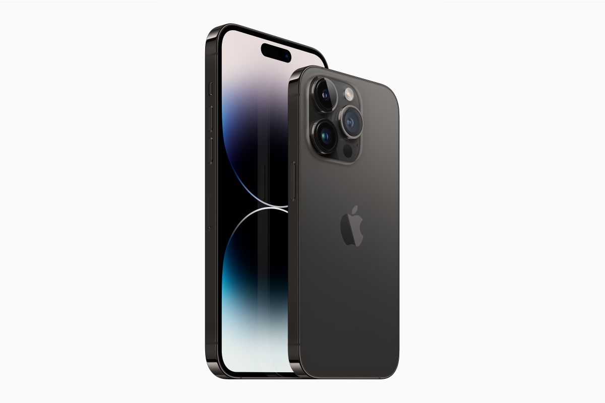 iPhone 14 Pro und iPhone 14 Pro Max Space Schwarz iPhone 14 Pro und iPhone 14 Pro Max Space Schwarz