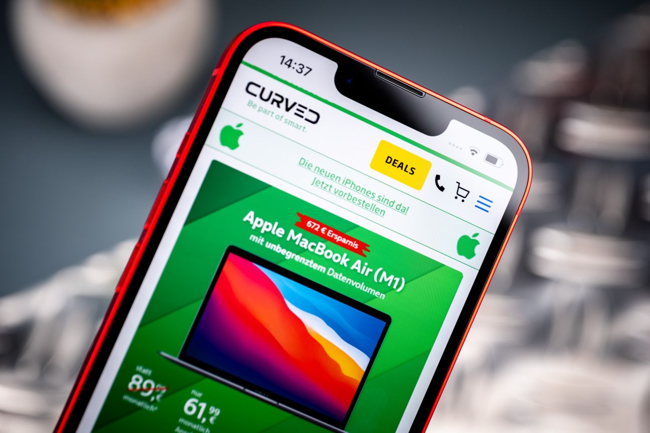iphone-14-curved iPhone 14 Display mit Notch und CURVED-Homepage