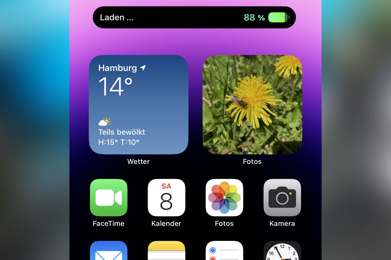 Dynamic Island Akku-Anzeige Dynamic Island Akku-Anzeige