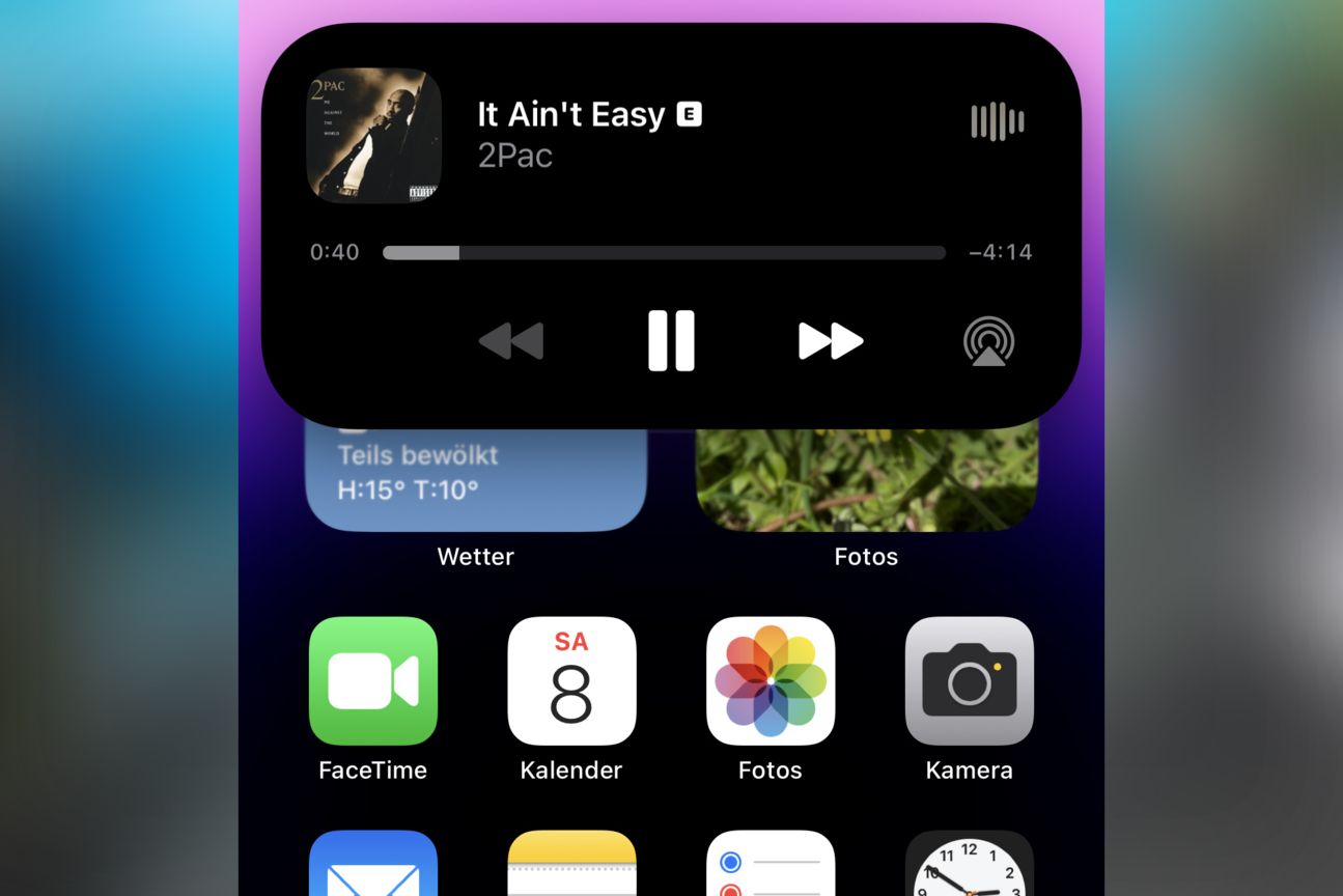 Dynamic Island Spotify-Widget