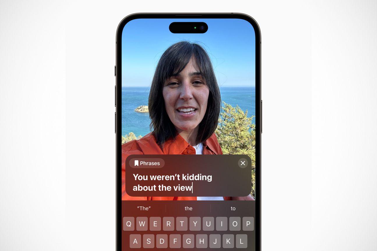 Live Speech auf einem iPhone Live Speech auf einem iPhone