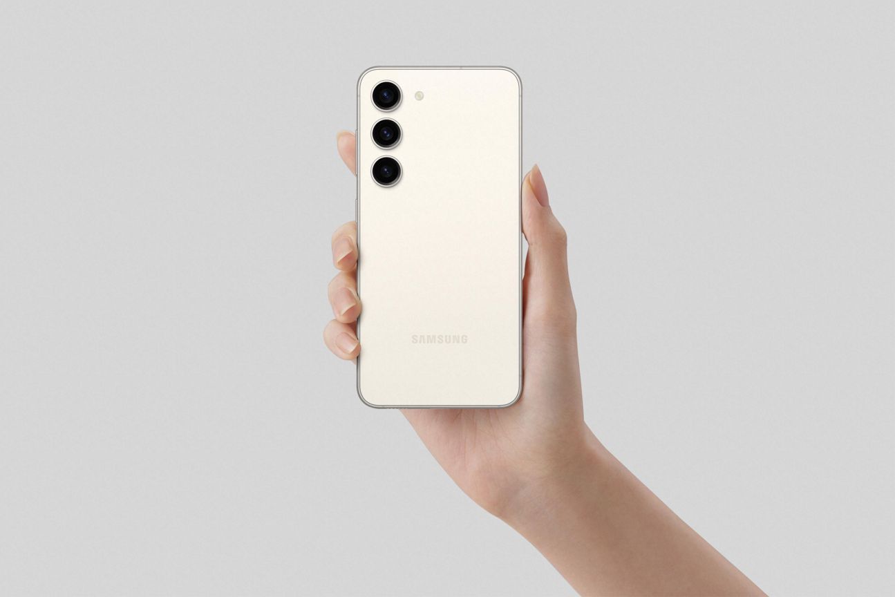 Galaxy S23 Cream Rückseite Galaxy S23 Cream Rückseite