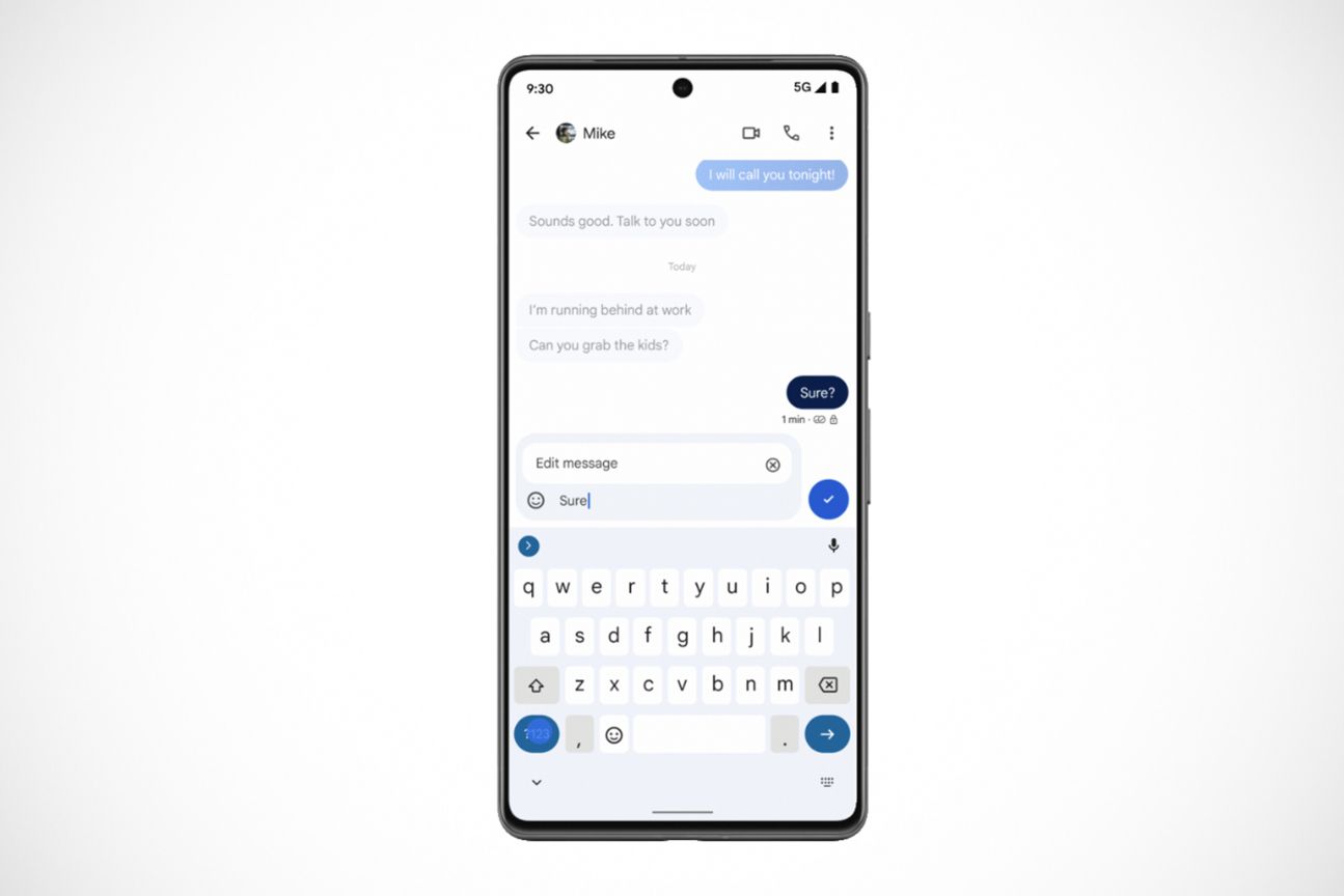 Die Editierfunktion in Google Messages Die Editierfunktion in Google Messages